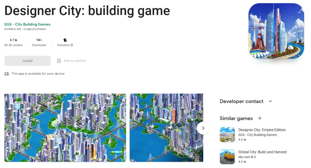 game membangun kota moderen