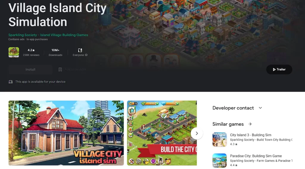 game membangun kota perkampungan