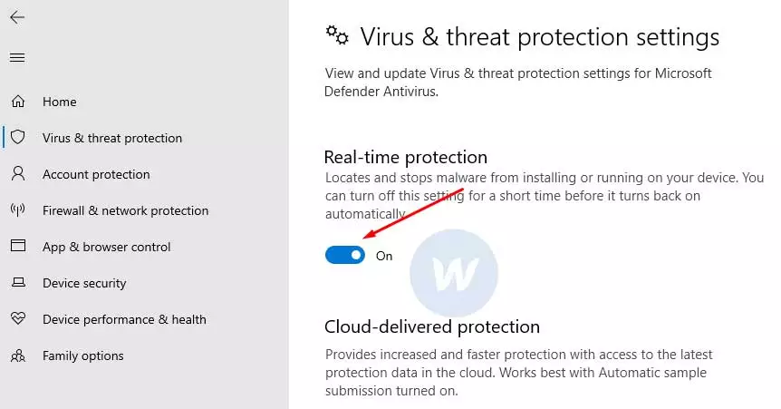 cara membuka real time protection di windows 10