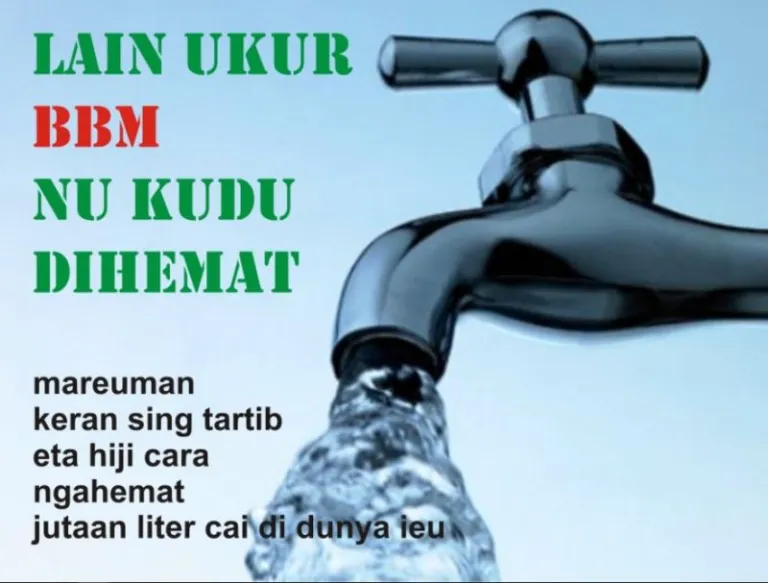 iklan hemat air dalam bahasa sunda