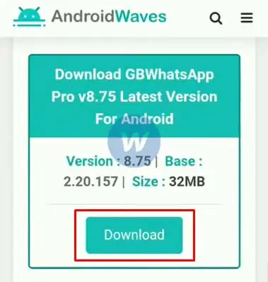 cara download whatsapp gb
